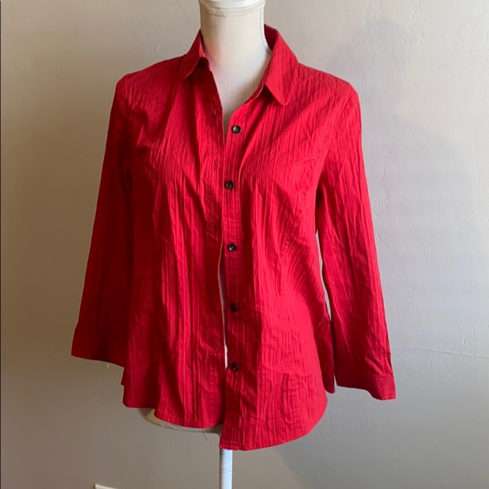 Julio Red Button up blouse